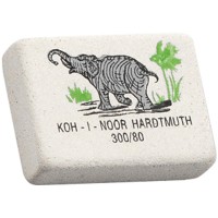 10 ластиков Koh-I-Noor Elephant 300/80, прямоугольный, натуральный каучук, 26*18*8мм